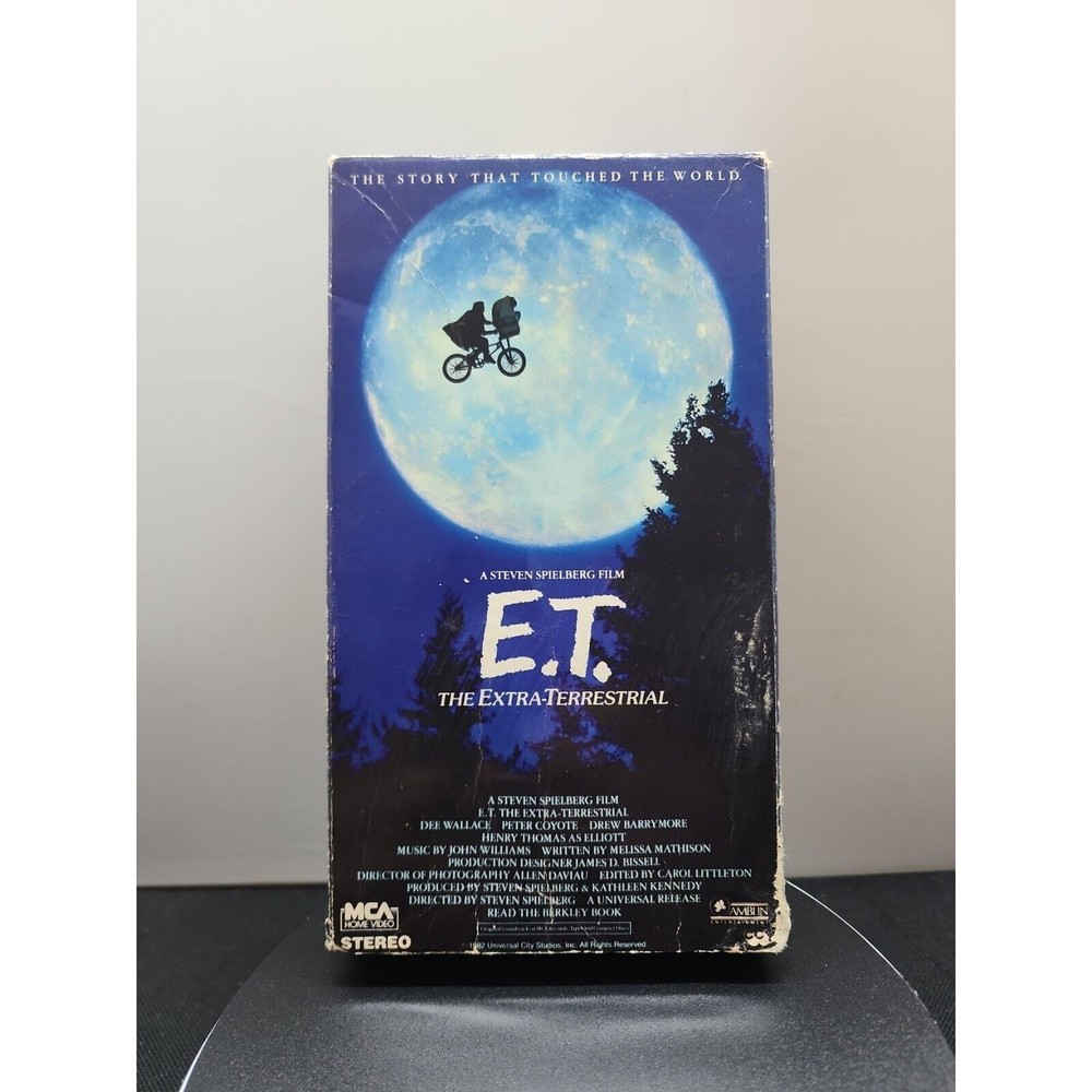 ET The Extra-Terrestrial VHS 1988 Black Green Tape - Original VHS MCM Home Video - Picture 1 of 5